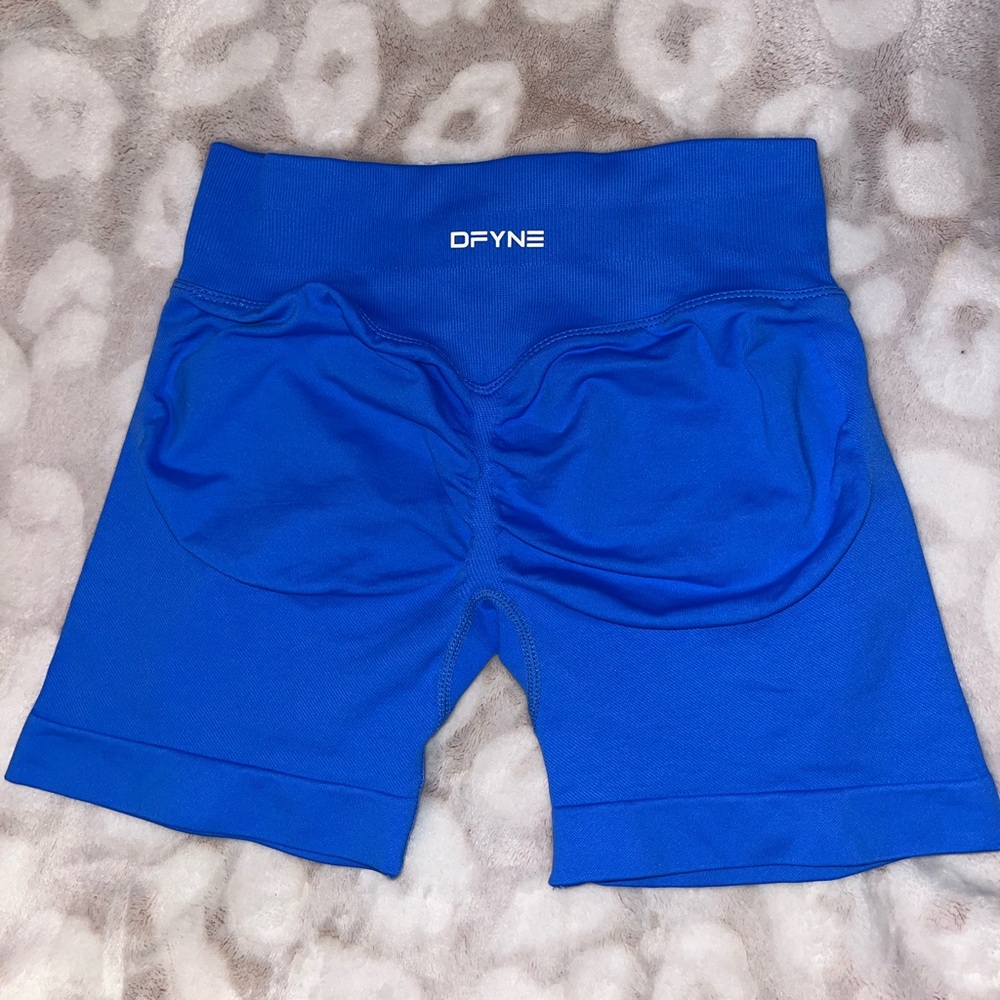 DFYNE Women's Blue Bike Shorts